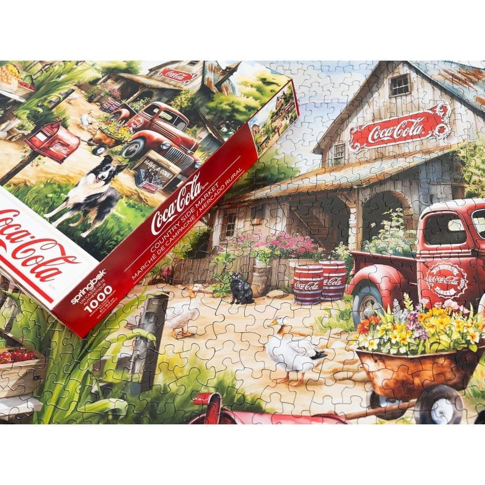 Coca Cola Country Side Market 1000 Piece Puzzle Sixth Alternate Image