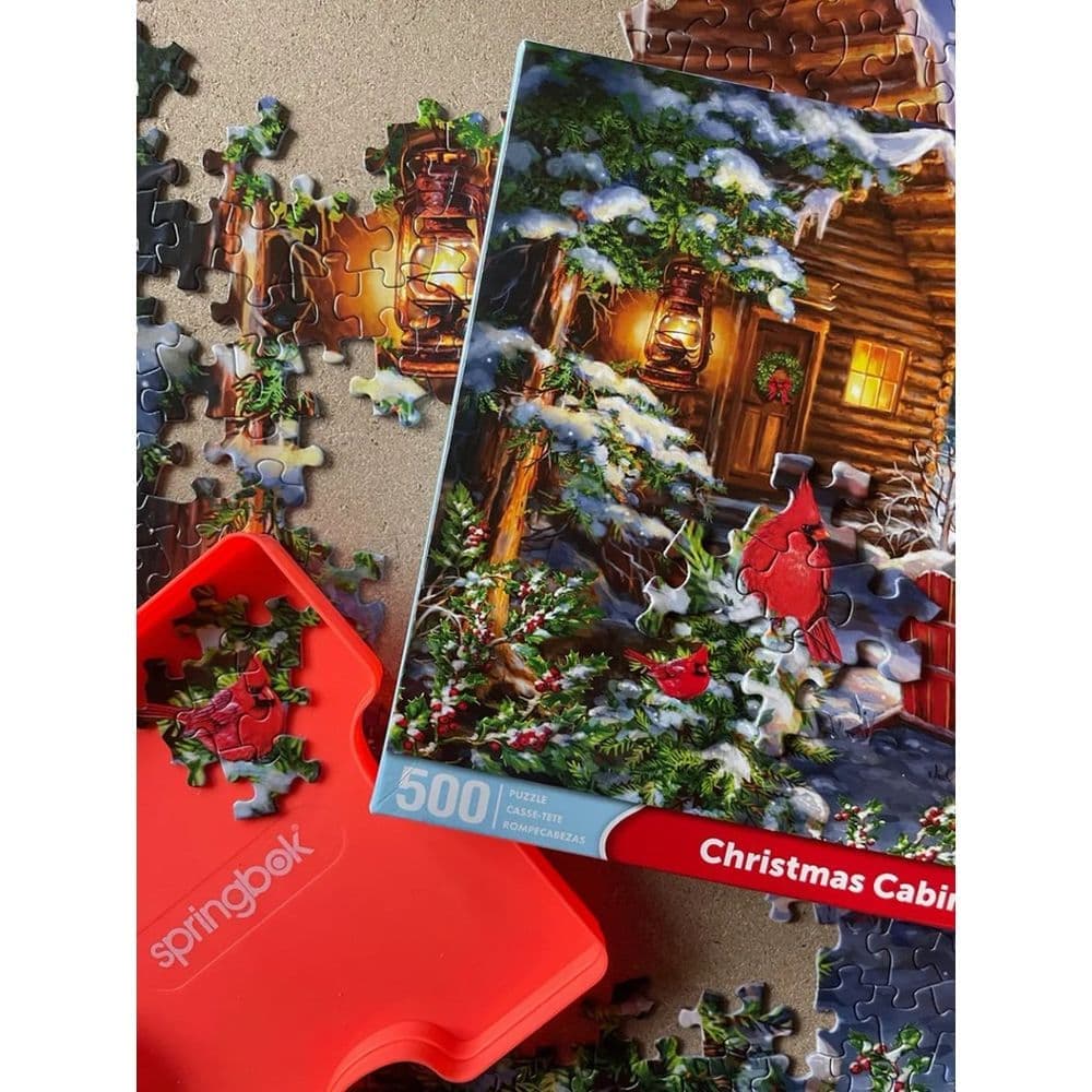 Christmas Cabin 500 Piece Puzzle Third Alternate Image