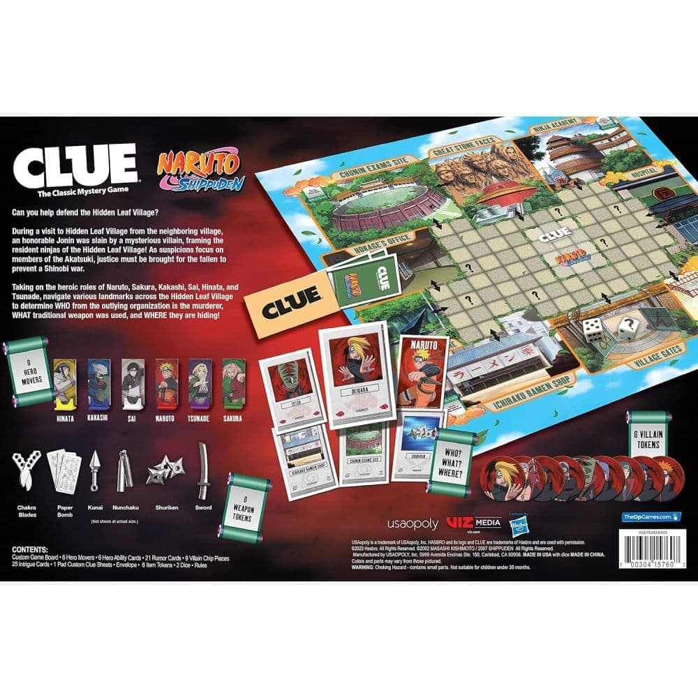 Clue Naruto Shippuden Classic Mystery Board Game Alt4