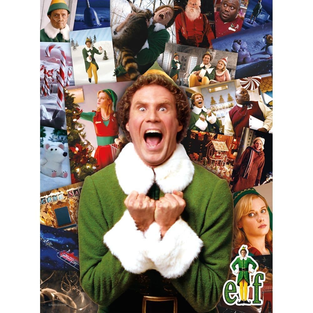 Elf Collage Christmas 1000 Piece Puzzle Second Alternate Image width="1000" height="1000"