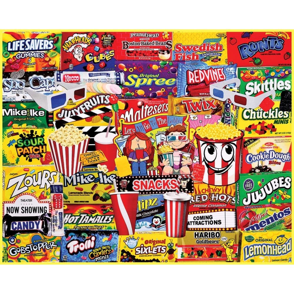 Movie Snacks 1000 Piece Puzzle First Alternate Image