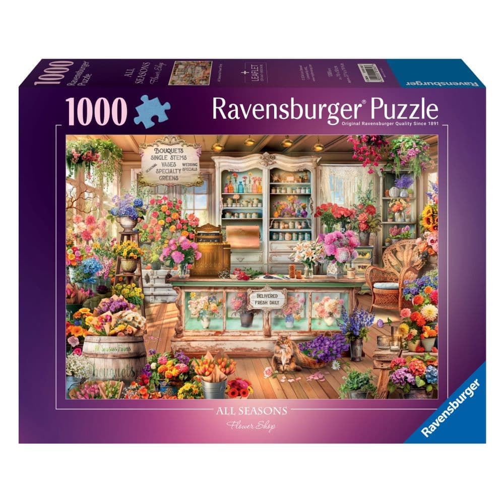 All Seasons Flower Shop 1000 Piece Puzzle Main Product Image