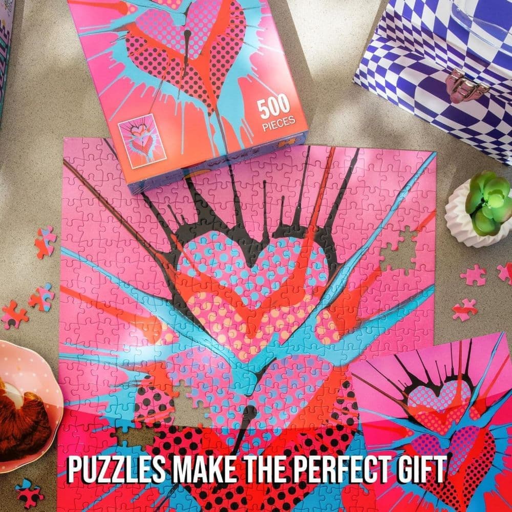 Triple Hearts 500 Piece Puzzle Fifth Alternate Image