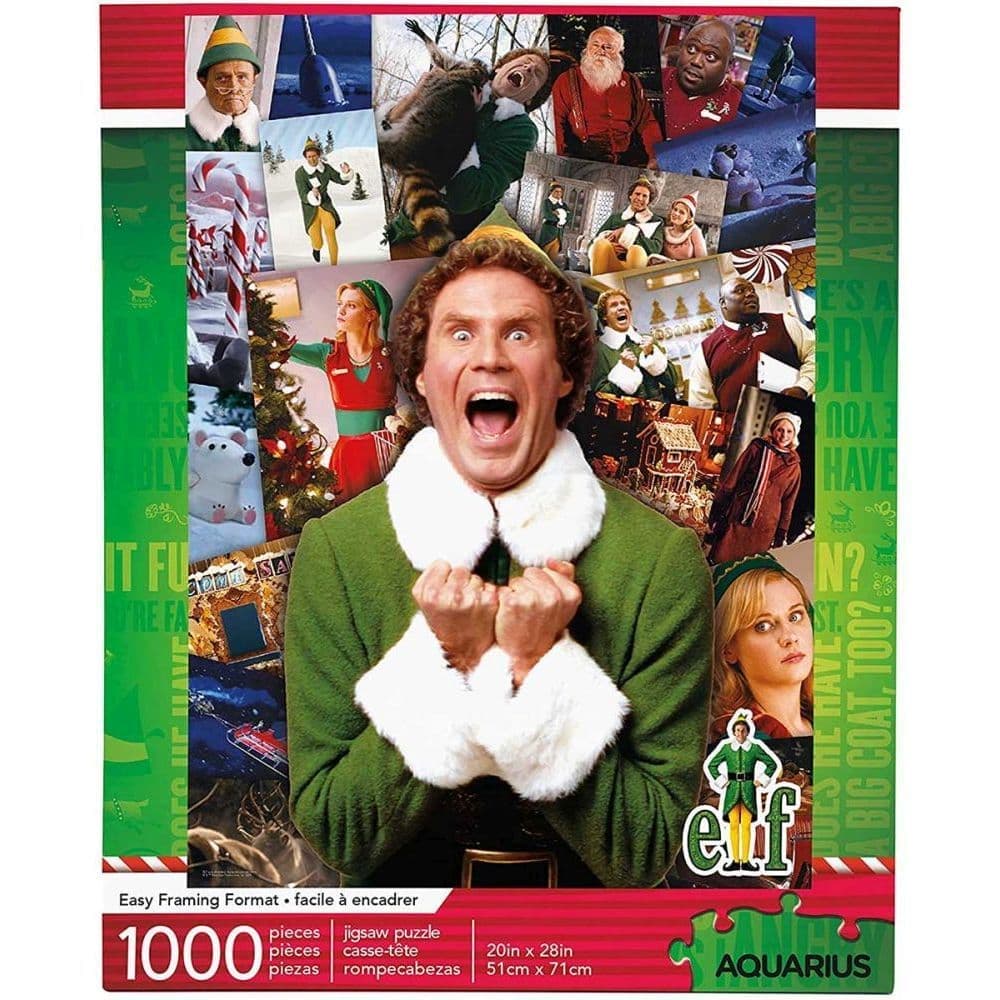 Elf Collage Christmas 1000 Piece Puzzle Main Product Image width="1000" height="1000"