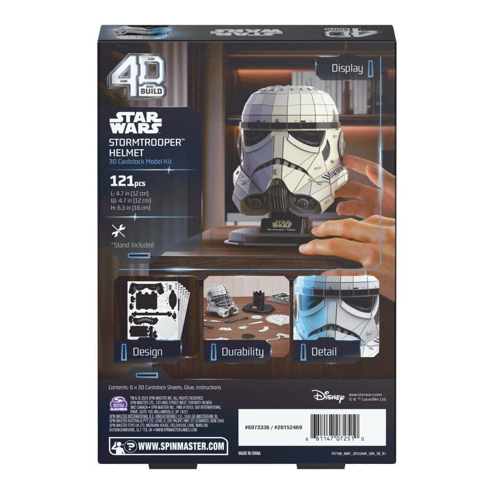 4D Star Wars Stormtrooper Helmet with Stand Seventh Alternate Image