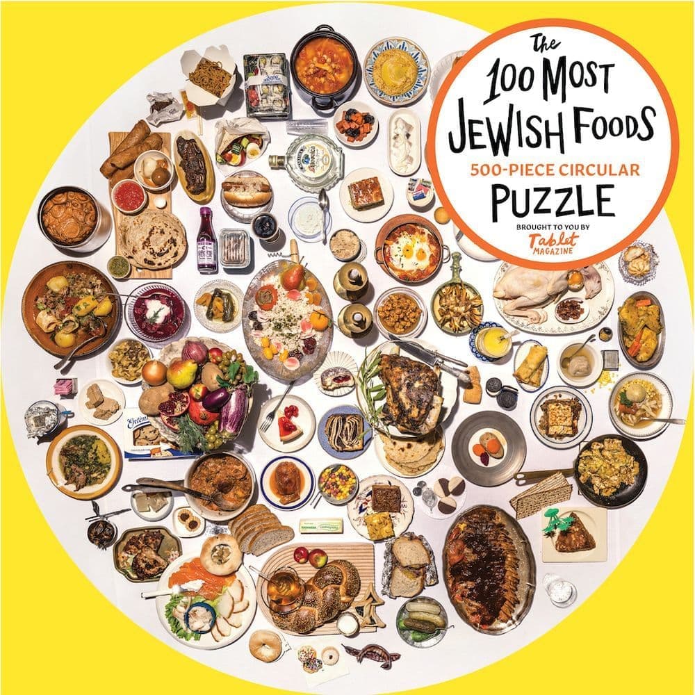 100 Most Jewish Foods 500 Piece Circular Puzzle Second Alternate Image