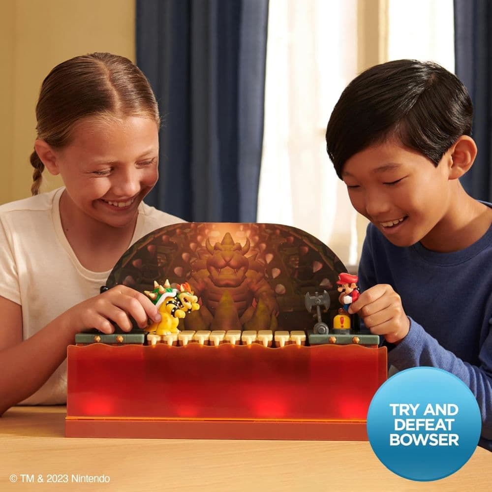 Super Mario Deluxe Bowser Battle Action Figure Playset Second Alternate Image