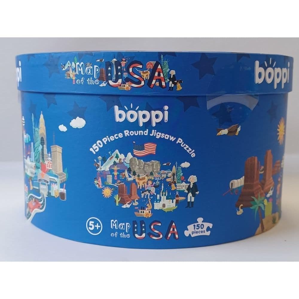 Map of USA 150 Piece Round Puzzle Eleventh Alternate Image