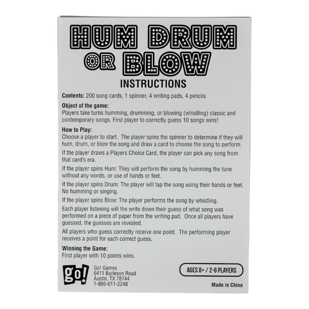 Hum Drum or Blow Sixth  Alternate Image width="1000" height="1000"