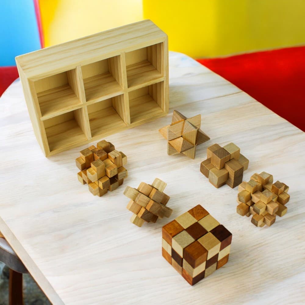 Wooden Pocket MindBenders Puzzles 6-Pack Third Alternate Image