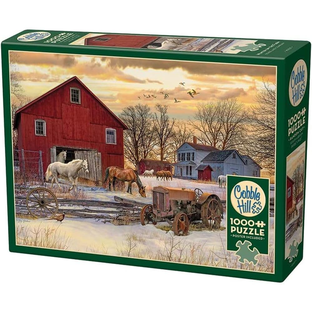 Winter on the Farm 1000 Piece Puzzle Main Product Image