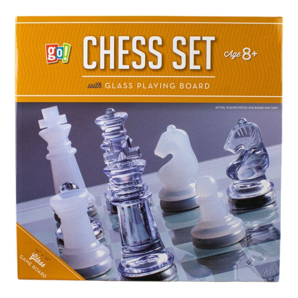 Plastic Chess Set with Glass Chessboard Main Product Image