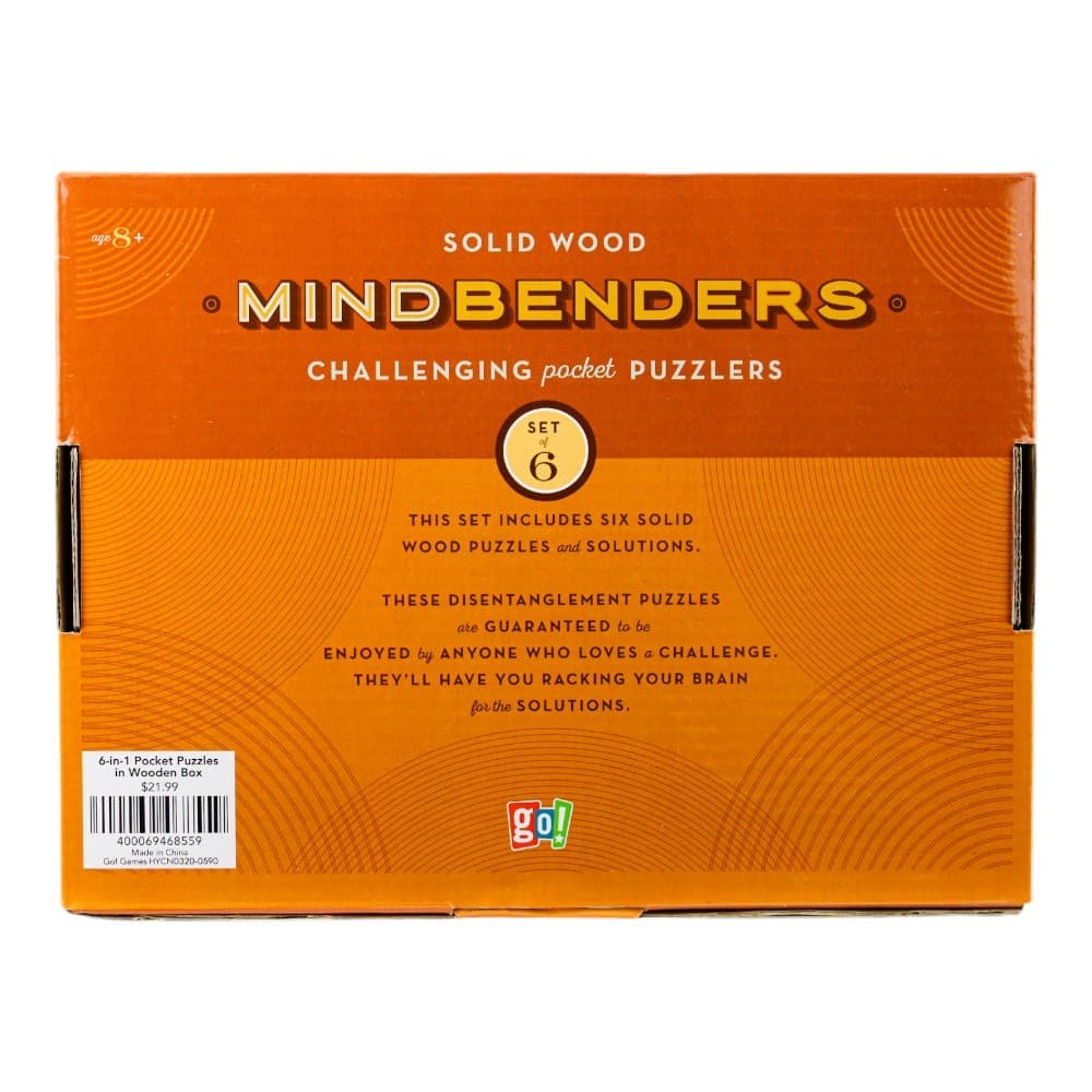Wooden Pocket MindBenders Puzzles 6-Pack Twelfth Alternate Image