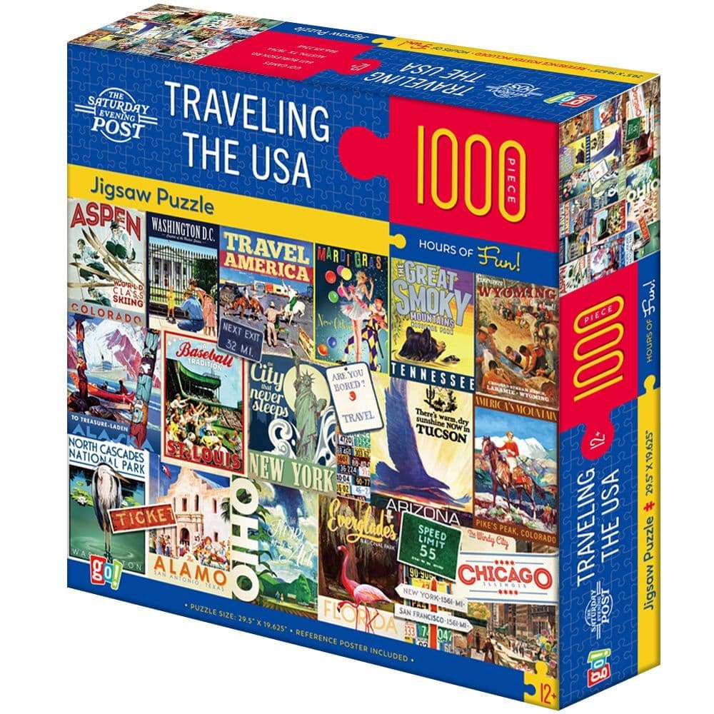Traveling the USA 1000 Piece Puzzle Second Alternate Image