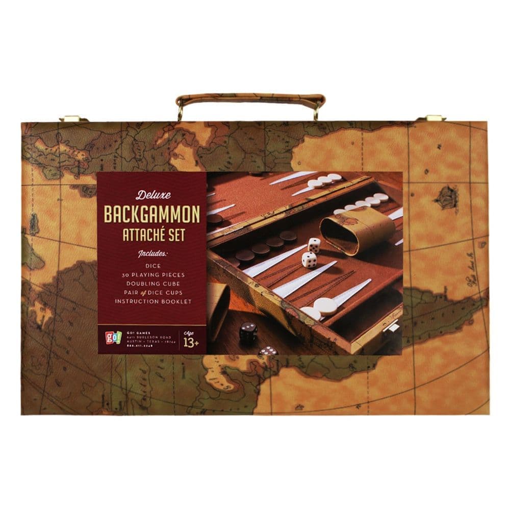 Deluxe Backgammon Attache Set Main Product Image width="1000" height="1000"