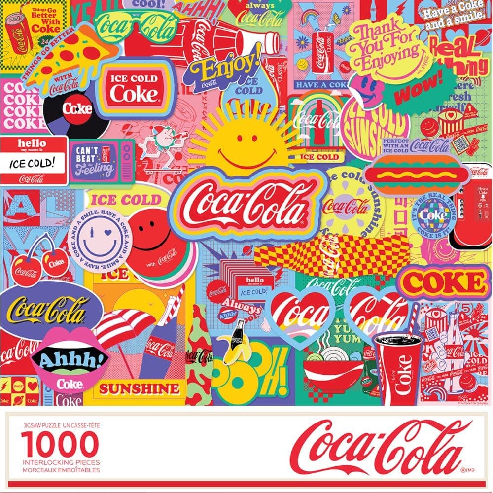 Coca Cola Pop Art 1000 Piece Puzzle Main Product Image