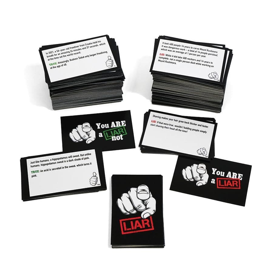 You Are a Liar Pants on Fire Game cards