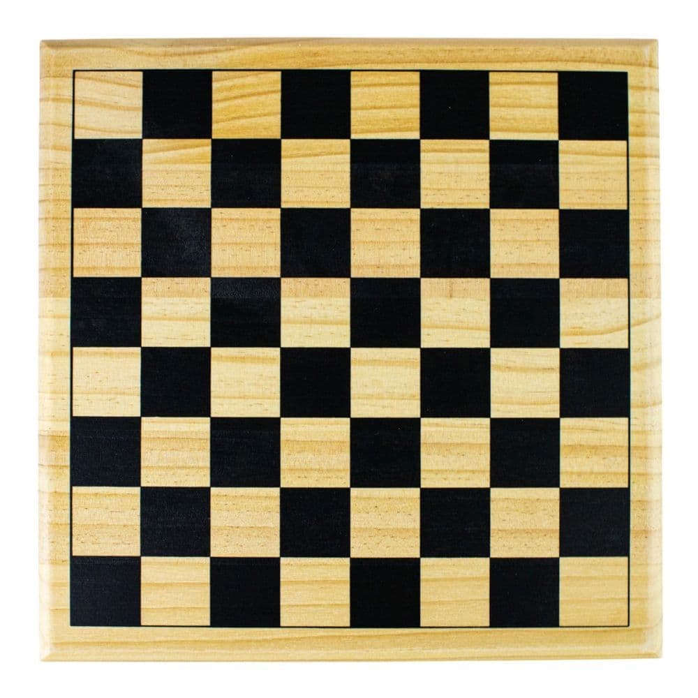 Checkers with Natural Wood Board Second Alternate Image