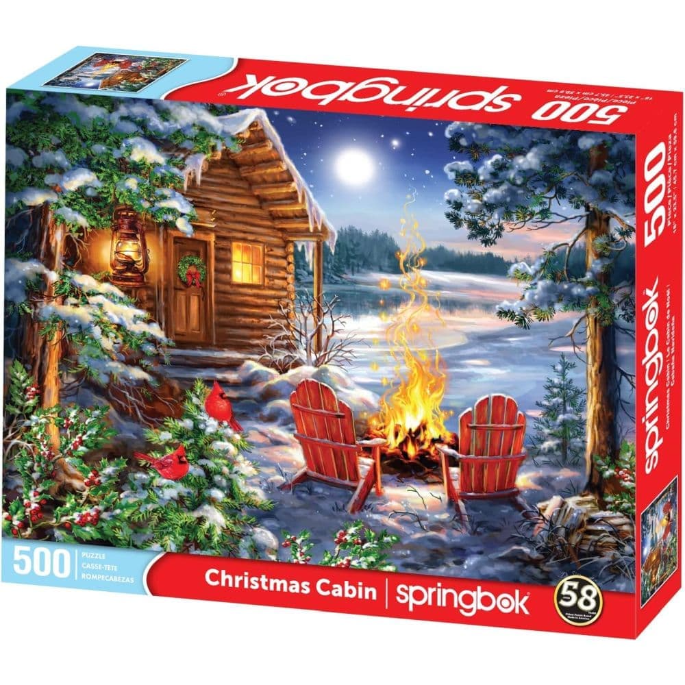 Christmas Cabin 500 Piece Puzzle Main Product Image