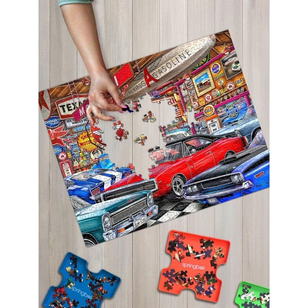 Muscle Car Museum 1000 Piece Puzzle Fourth Alternate Image