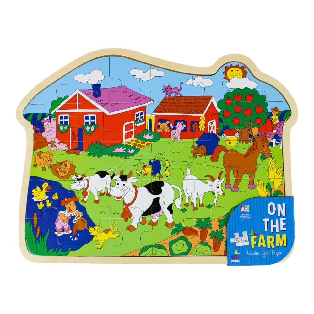 Wooden Farm 30 Piece Puzzle Main Product Image