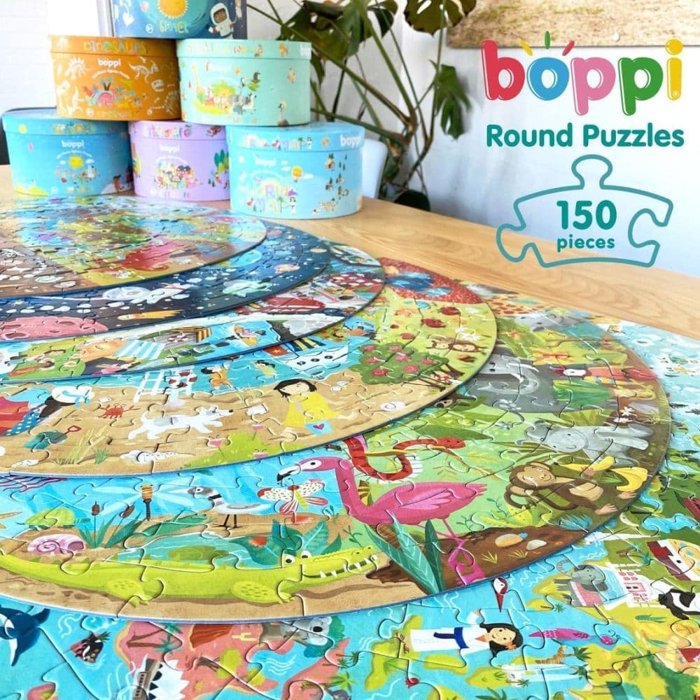 World Map 150 Piece Round Puzzle Fifth Alternate Image
