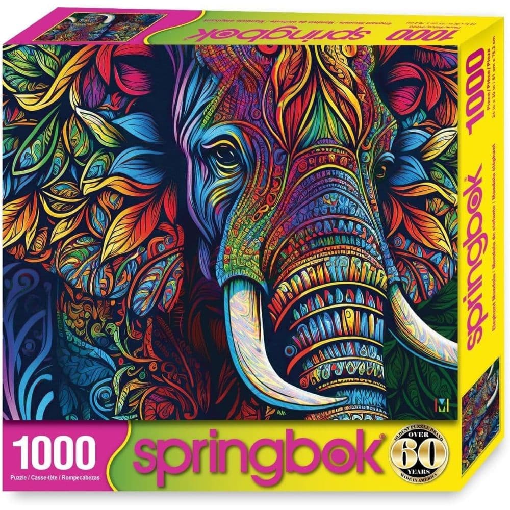 Elephant Mandala 1000 Piece Puzzle Main Product Image
