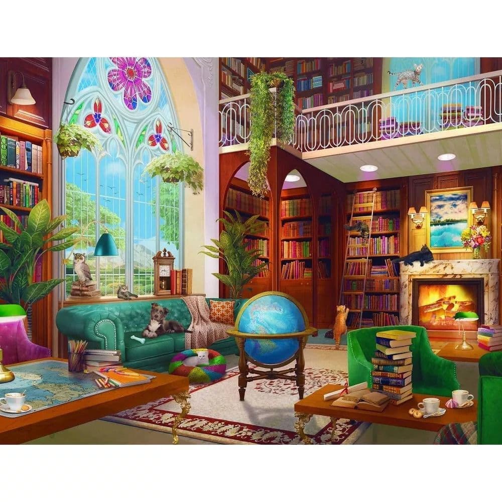 Library 500 Piece Puzzle First Alternate Image