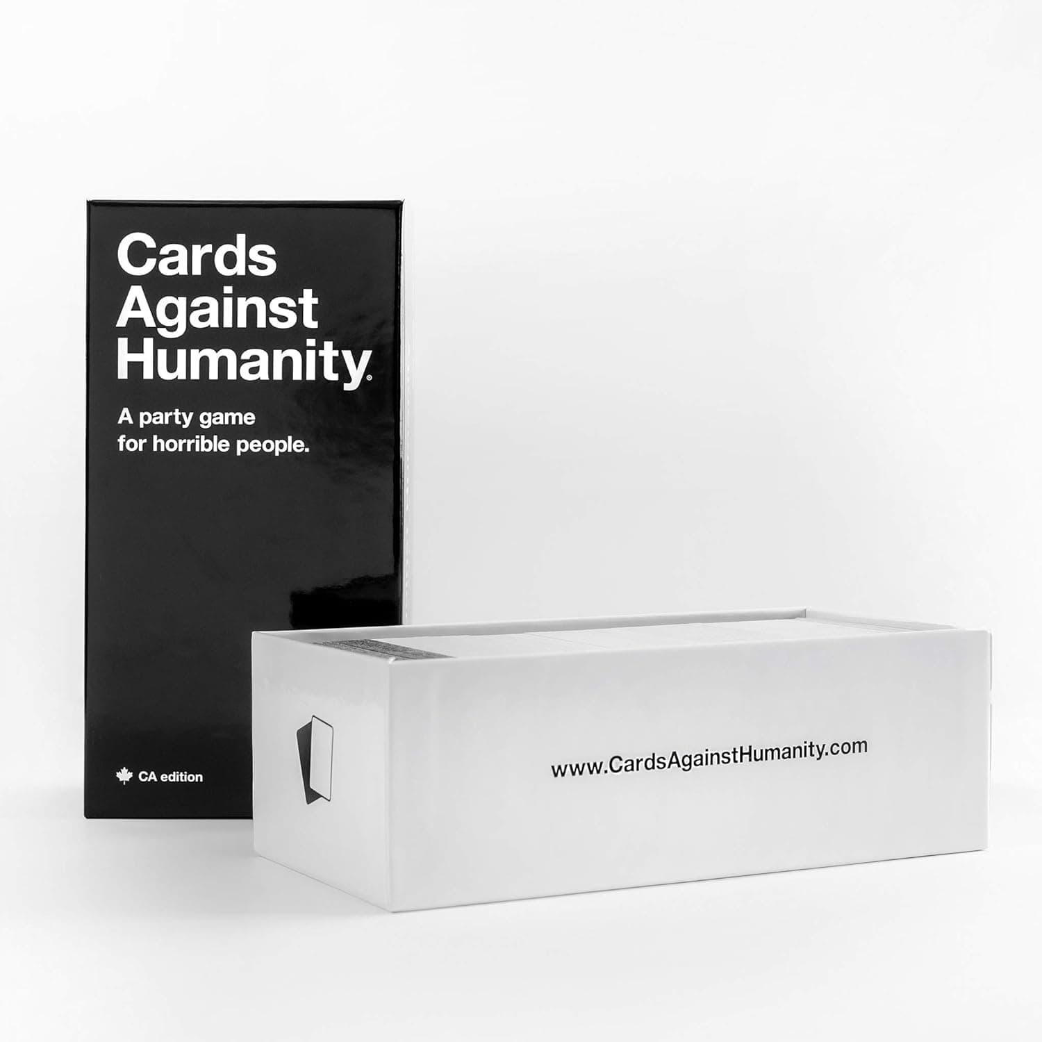 Cards Against Humanity front with bottom of box
