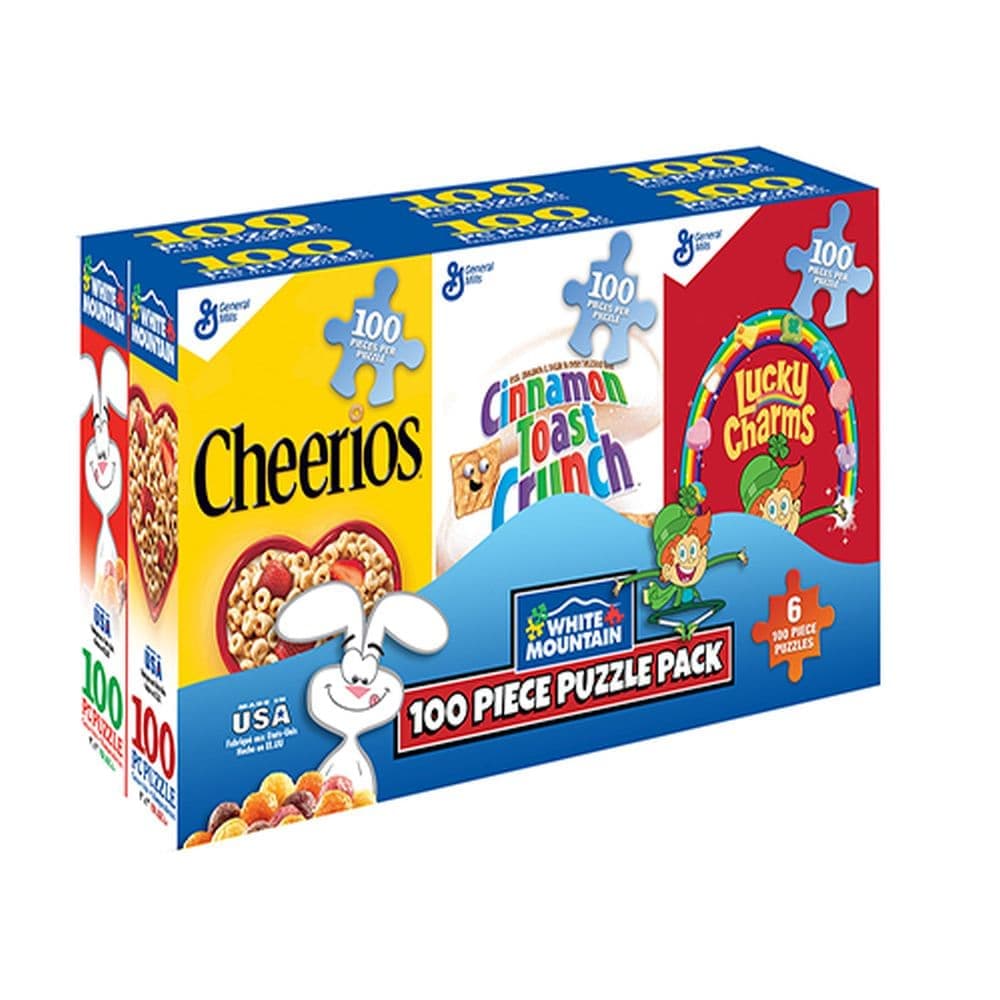 6pk Cereal Boxes 100 Piece Puzzle Set Main Product Image