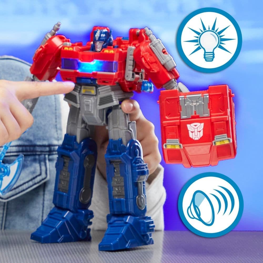 Transformers One Power Flip Optimus Prime Action Figure First Alternate Image