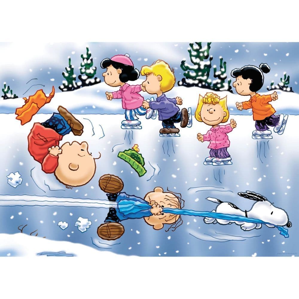 Peanuts Skating 1000 Piece Puzzle First Alternate Image width="1000" height="1000"