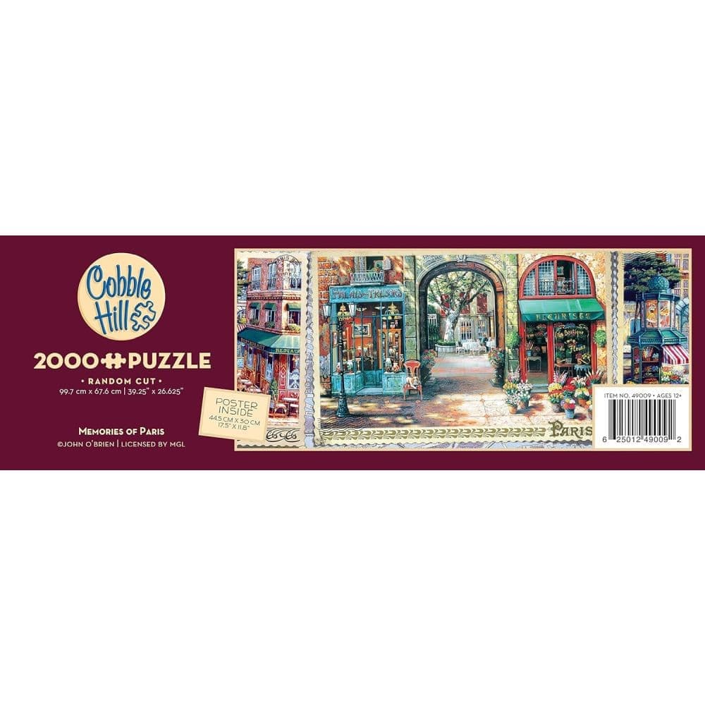 Memories of Paris 2000 Piece Puzzle Second Alternate Image