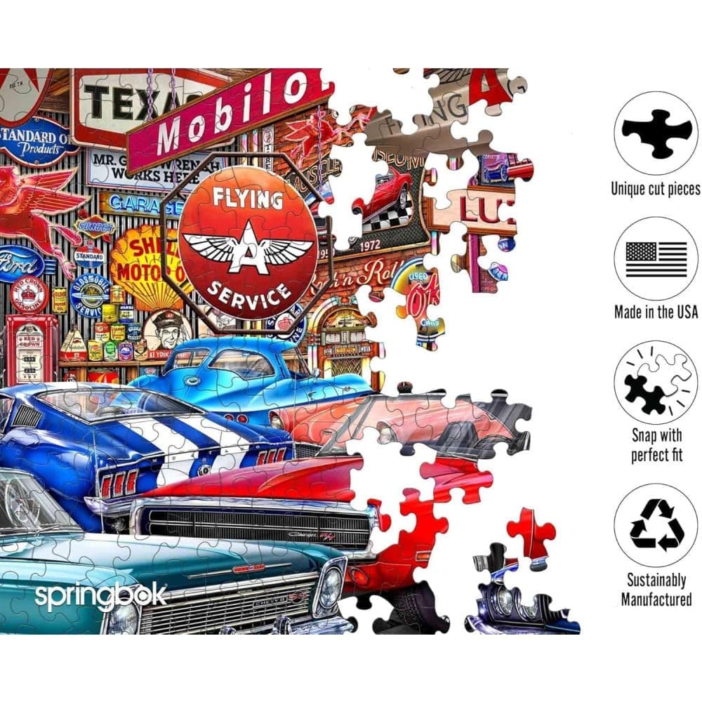 Muscle Car Museum 1000 Piece Puzzle Sixth Alternate Image