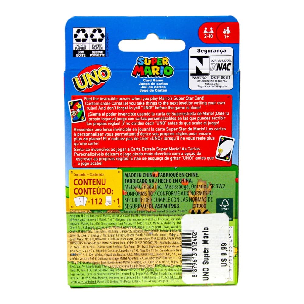 UNO Super Mario First Alternate Image width="1000" height="1000"