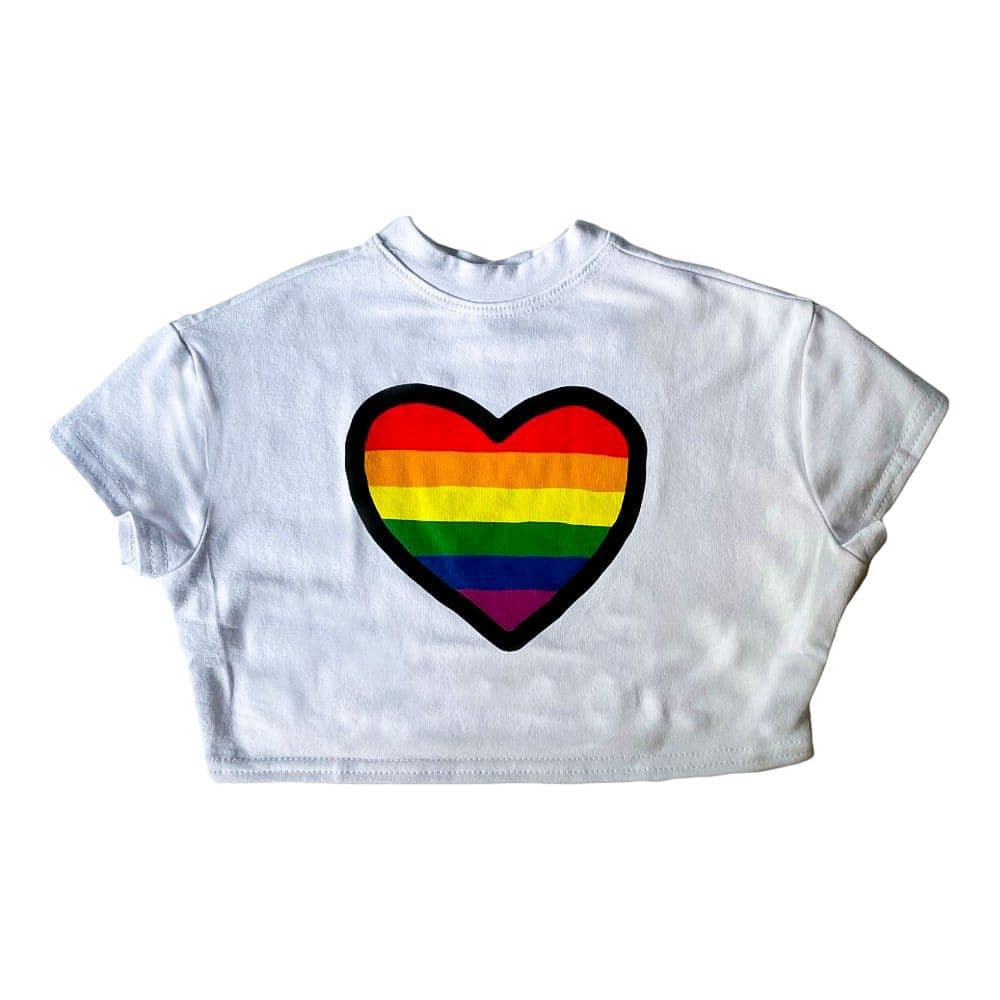 Tiny Headed Heart of Pride Teeny Tee Main Product Image width="1000" height="1000"