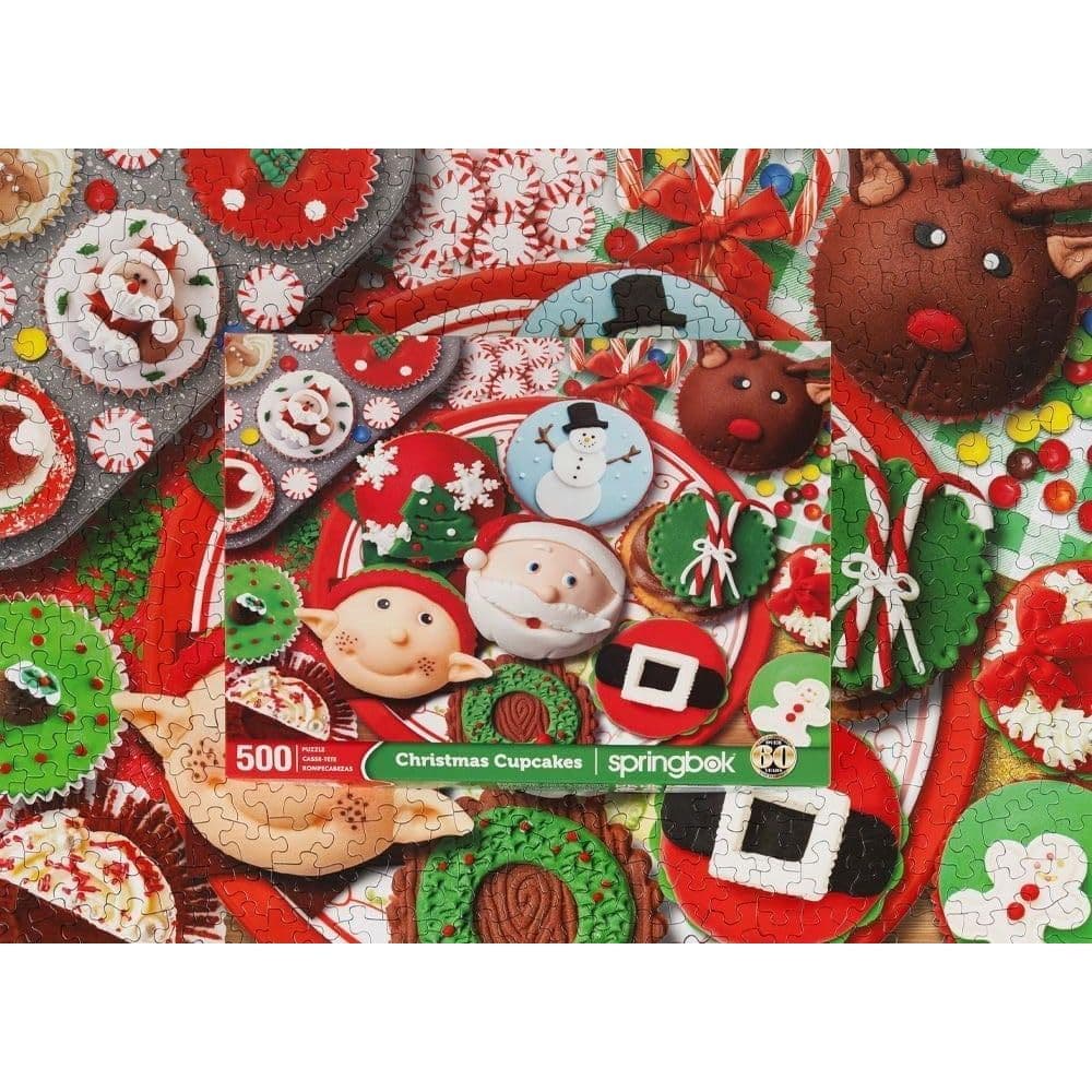 Cupcake Christmas 500 Piece Puzzle Fourth Alternate Image
