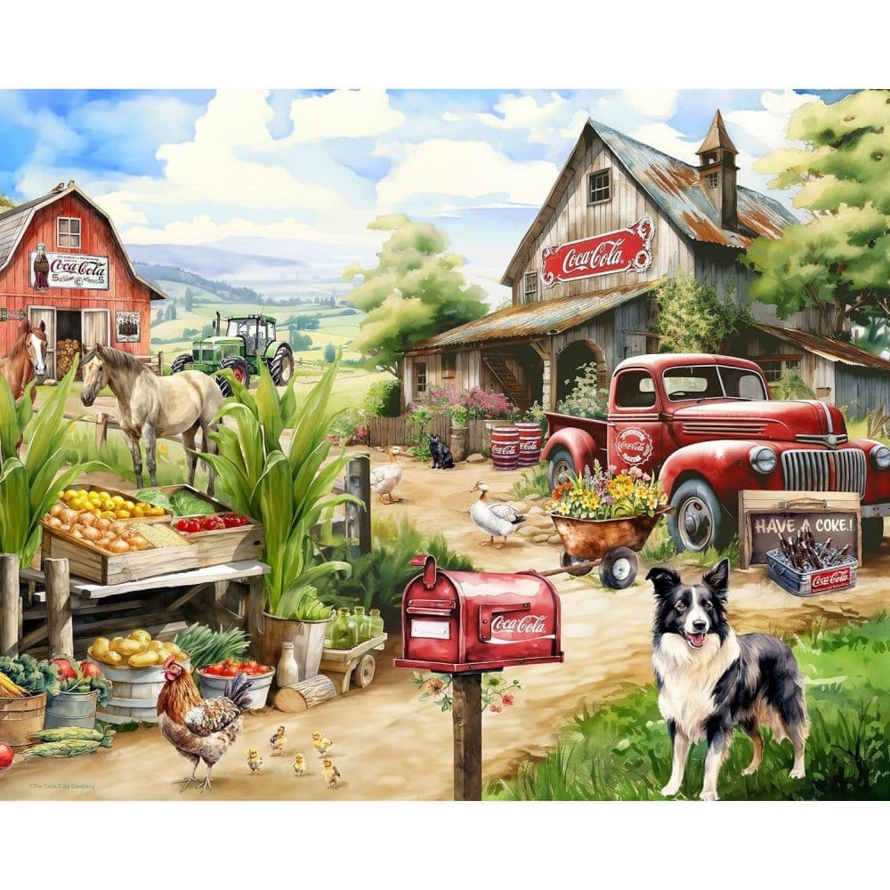 Coca Cola Country Side Market 1000 Piece Puzzle Seventh Alternate Image