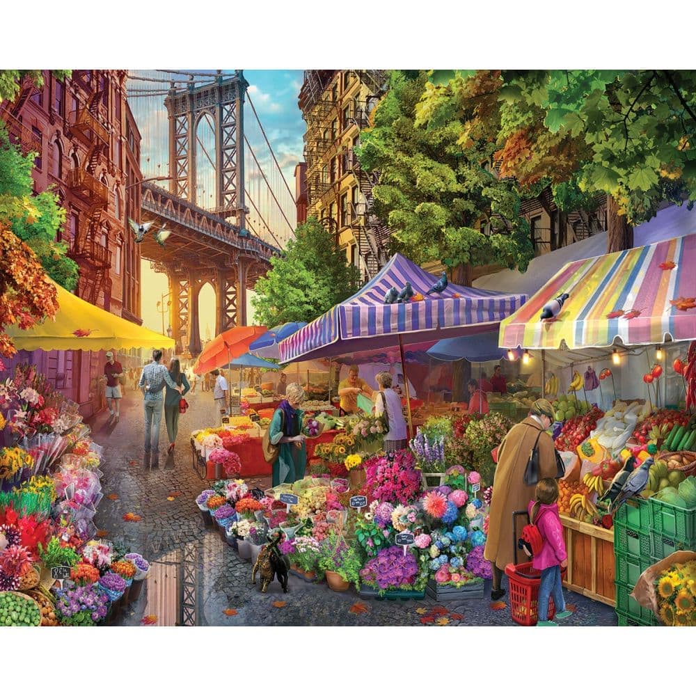 Flower Market 1000 Piece Puzzle First Alternate Image