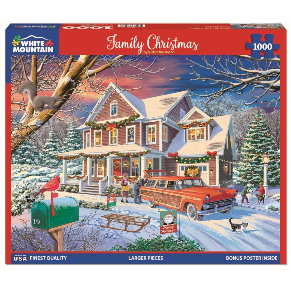 Family Christmas 1000 Piece Puzzle Main Product Image