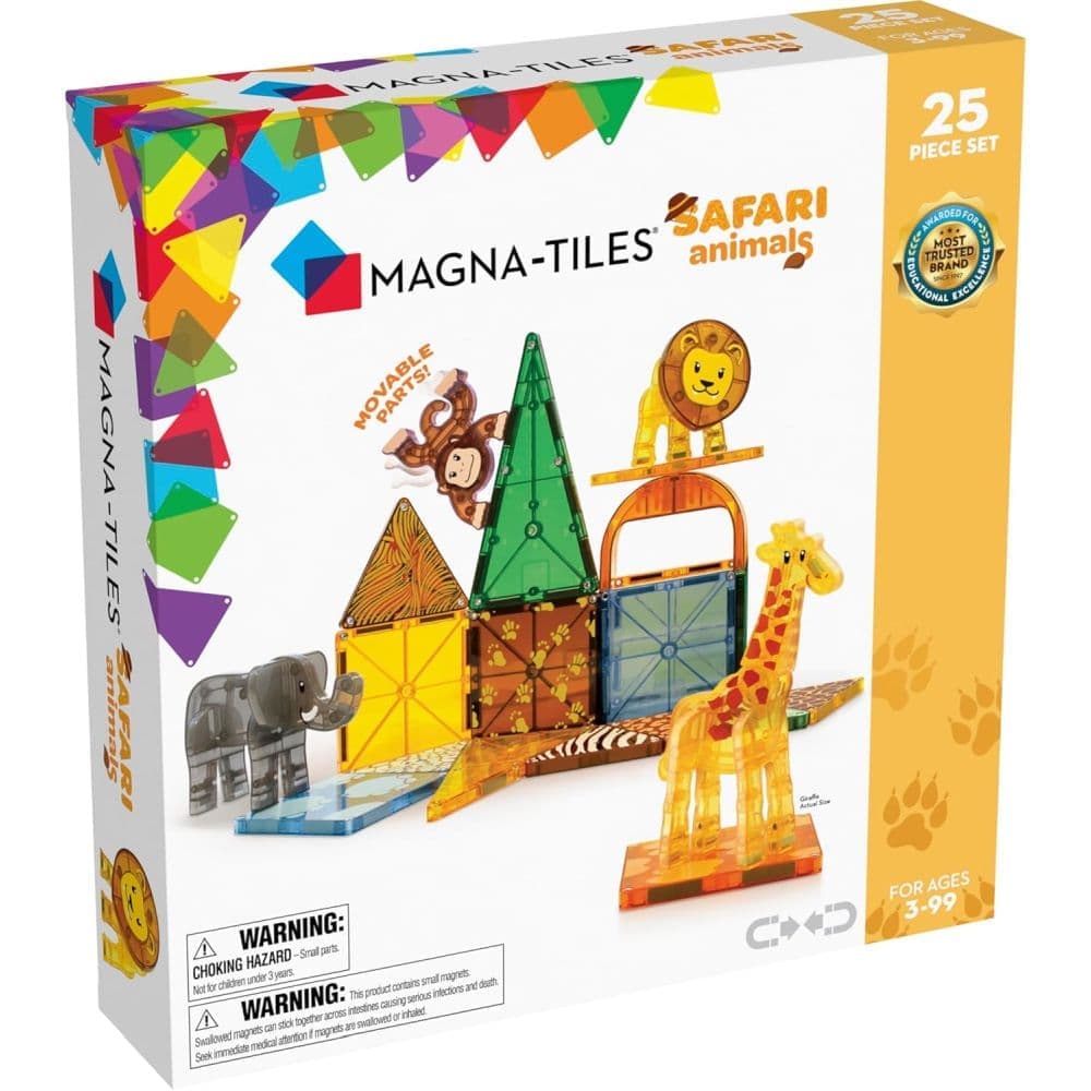Magna-tiles 25 Piece Safari Animals Set Main Product Image