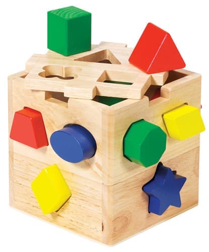 Wooden Shape Sorting Cube Main Product Image width="1000" height="1000"