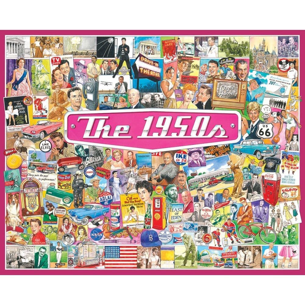 1950s 1000 Piece Puzzle Main Product Image width="1000" height="1000"