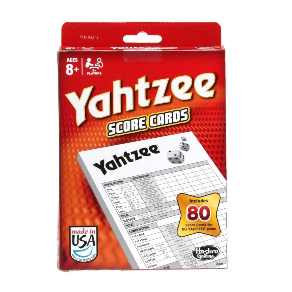 Yahtzee Score Pad Main Image