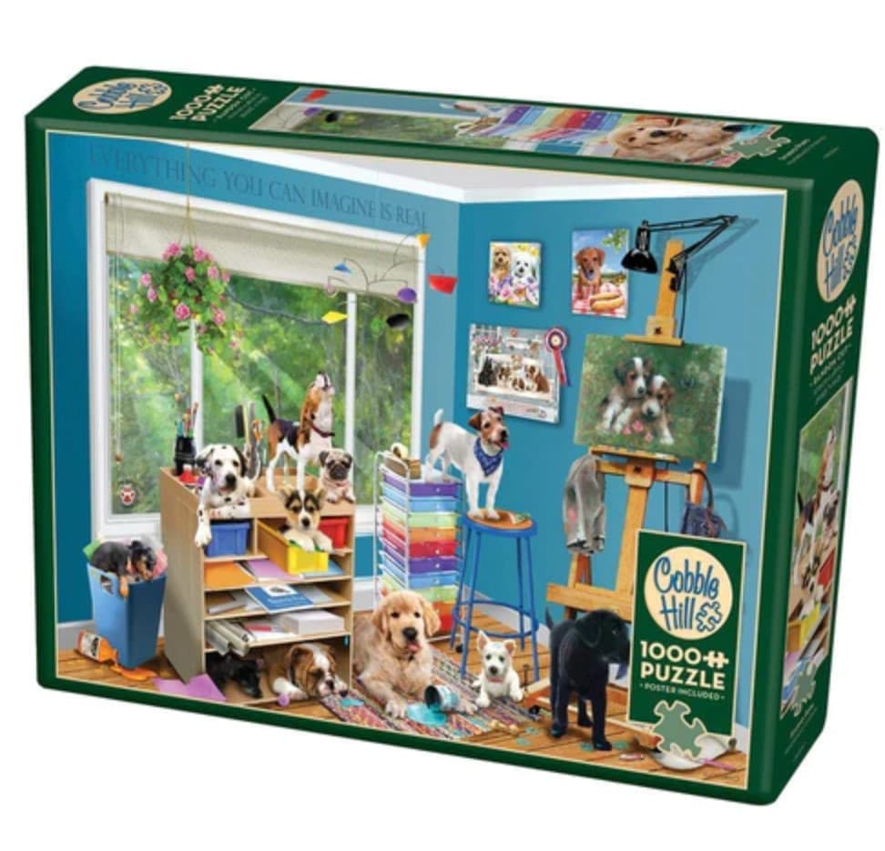 studio pups 1000 piece puzzle main width="1000" height="1000"
