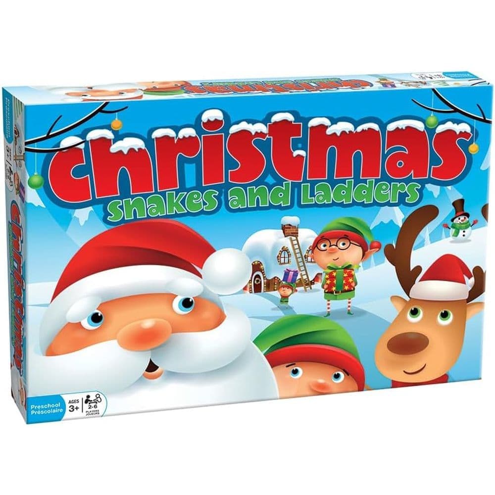 Christmas Snakes and Ladders Board Game Main Image