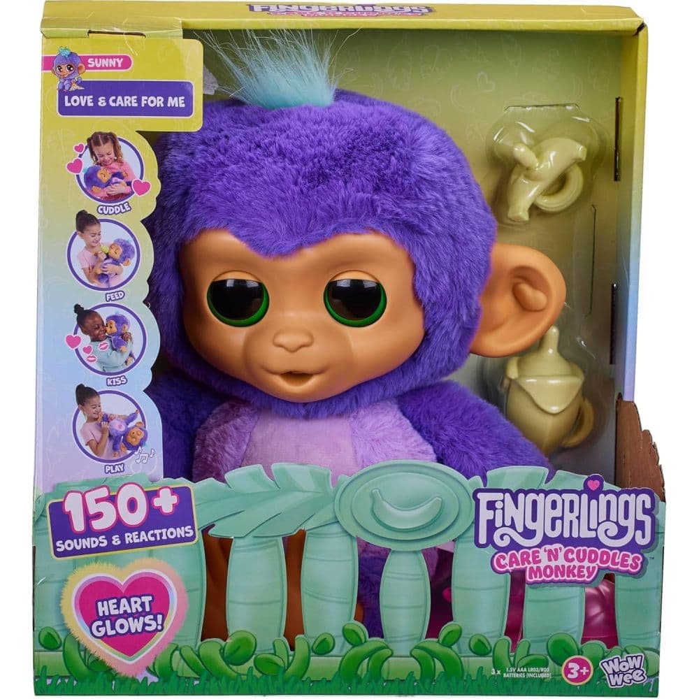 Fingerlings Care n' Cuddles Monkey Main Image