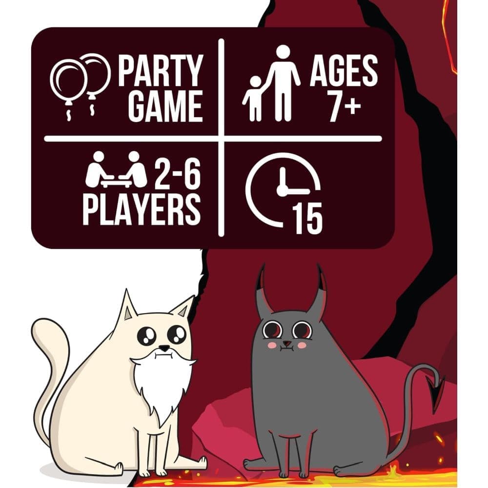 Exploding Kittens Good vs. Evil Card Game Fourth Alternate Image