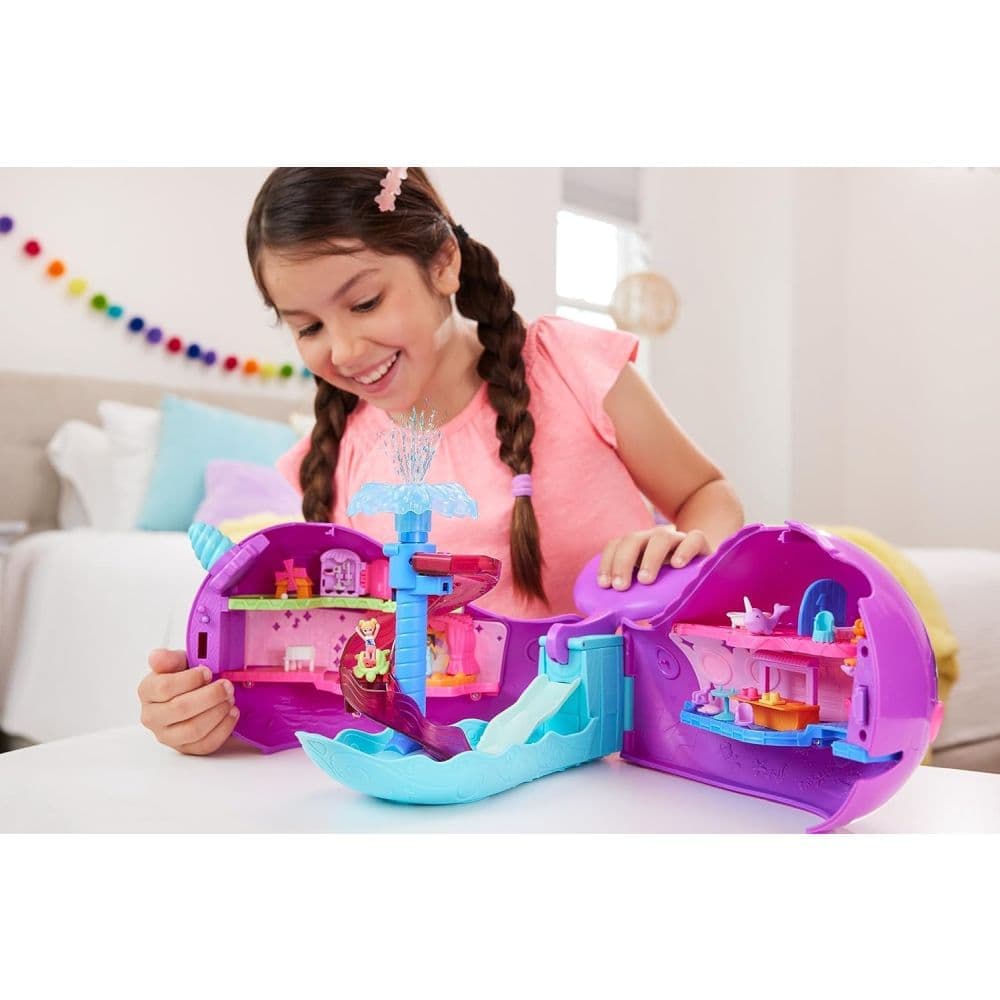 Polly Pocket Sparkle Cove Narwhal Boat Playset Second Alternate Image
