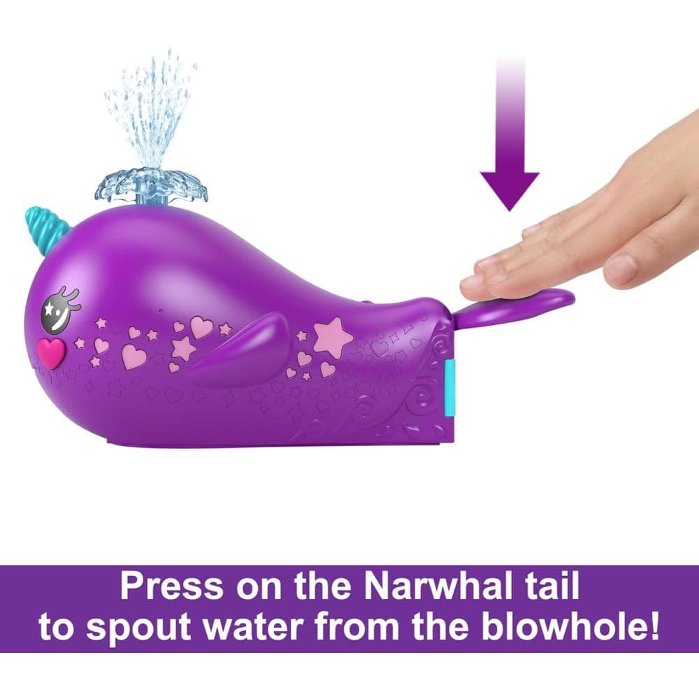Polly Pocket Sparkle Cove Narwhal Boat Playset Third Alternate Image